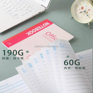 Cuaderno A5 con banda elástica Funda de cuero PU amarillo y encuadernación térmica de PVC/PP Cuaderno forrado de hojas sueltas - Product Image 3