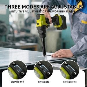 20 वी कार्लेस रिवेट गन किट 3 आकार (1/8 \ "5/32 \" 3/16 \ ") एल्यूमीनियम रिवेट्स ब्रशलेस मोटर नाक के टुकड़े का नेतृत्व किया - Product Image 2