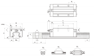Automatización HGH15CA Carro cuadrado Bloque de guía lineal Actuador lineal CNC Impresora 3D Maquinaria Industrias Material de acero duradero - Product Image 6