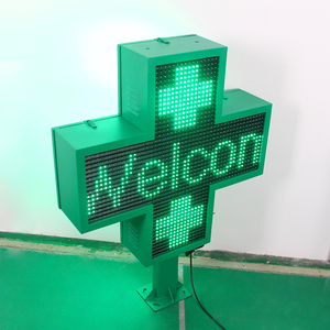 Animierte Steuer karte LED P16 RGB Programm bildschirm LED Apotheke Kreuz schild mit Wifi-Steuerung