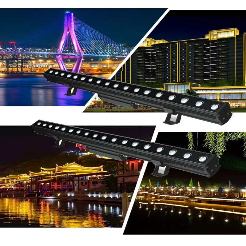 Impermeabile IP68 Outdoor Led cambia colore Bar Dmx RGB Led Wall Washer