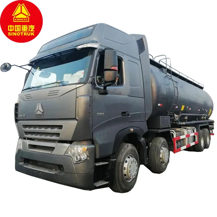 HOWO 12 Wheeler 40m3 Truk Tangki Transport, Truk Pengangkut Bubuk Semen Curah Kering