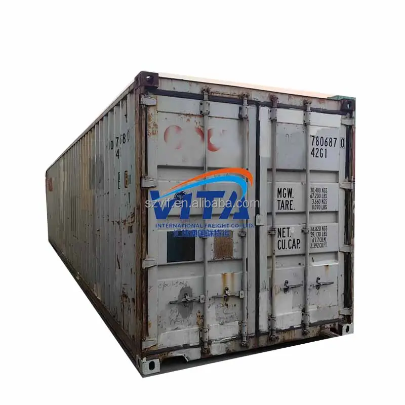 Versandcontainer 40 Fuß günstiger Verkauf 40 Fuß Hc-Versandcontainer aus Qingdao Shanghai Ningbo Tianjin Shenzhen