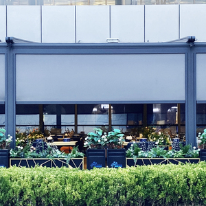 ستائر عريضة من الألومنيوم للاستعمال الخارجي مع سحاب آلي ستائر بسحّاب دوارة - Product Image 3