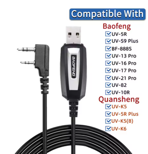 Cavo di programmazione Baofeng cavo di programmazione USB con CD per Baofeng UV5R UV82 BF888S Bf-5rh 13plus - Product Image 2