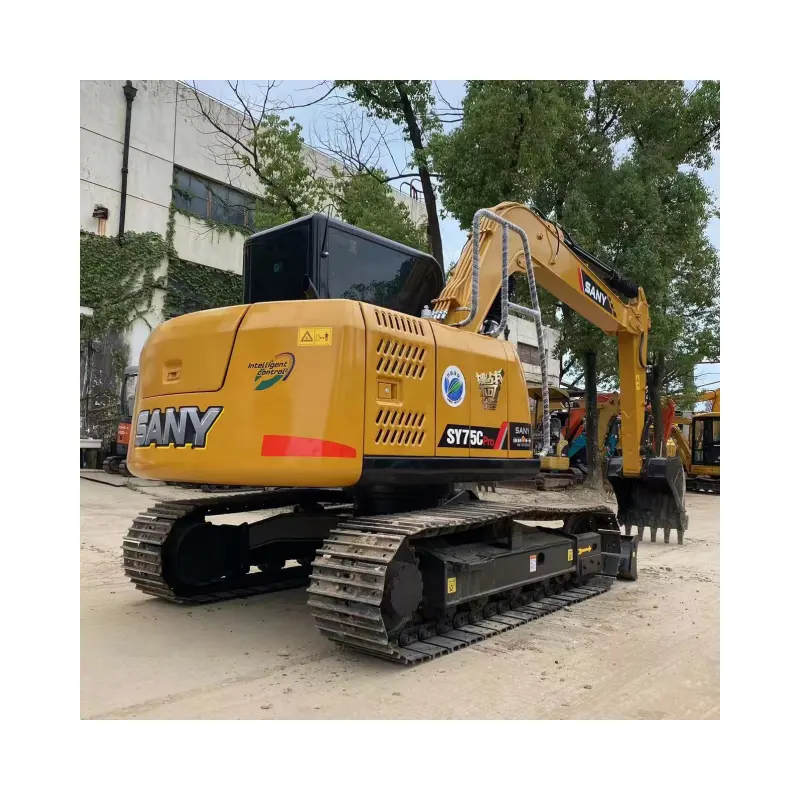 Fast spot delivery speed china used Sany SY75 excavator construction machinery 7.5ton used sany75c cheap excavator for sale