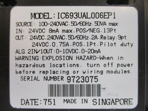 Nuovo IC693UAL006EP1 serie 90 micro controllore programmabile PLC garanzia di un anno - Product Image 2