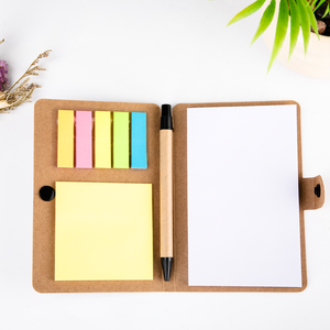 Custom Kraft Self-Adhesive Sticky <strong>Notes</strong> with Magnet Logo Self-Adhesive <strong>Memo</strong> Pad with Pen Stationery for <strong>Notebooks</strong> Promotion