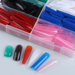 360Pcs Colorful Dual Form Nail System French Dual Form Nail <strong>Tips</strong> 6 <strong>Shapes</strong> - Product Image 1