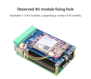 MP4232 Raspberry Pi Development Board mit 5 PCIE zu USB RS232 HAT skalierbarem CM4 4G Mini Modul