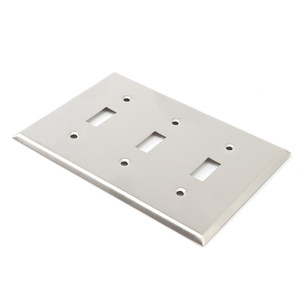 多機能壁パネルスイッチCMP-3ステンレスパネル白ソケット部品 - Product Image 1