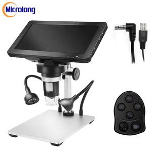 LED Magnifier Video <strong>7</strong>&quot; Lcd <strong>Microscope</strong> <strong>China</strong> 1200X White OEM Customized Engraving <strong>Microscope</strong> - Product Image 3