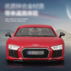 Kırmızı R8 V10 alaşım araba modeli 1:24 ölçekli yüksek kalite fabrika 1/24 sıcak satış klasik tüm kapı açık koleksiyon Model araba - Product Image 2