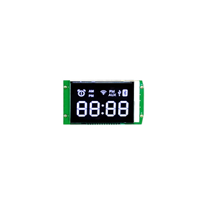 Werkseitig kunden spezifisches monochromes VA BTN 7-Segment-Gleichstrom-Wechselrichter-LCD-LCD mit kleinem Segment für digitalen Wecker - Product Image 1