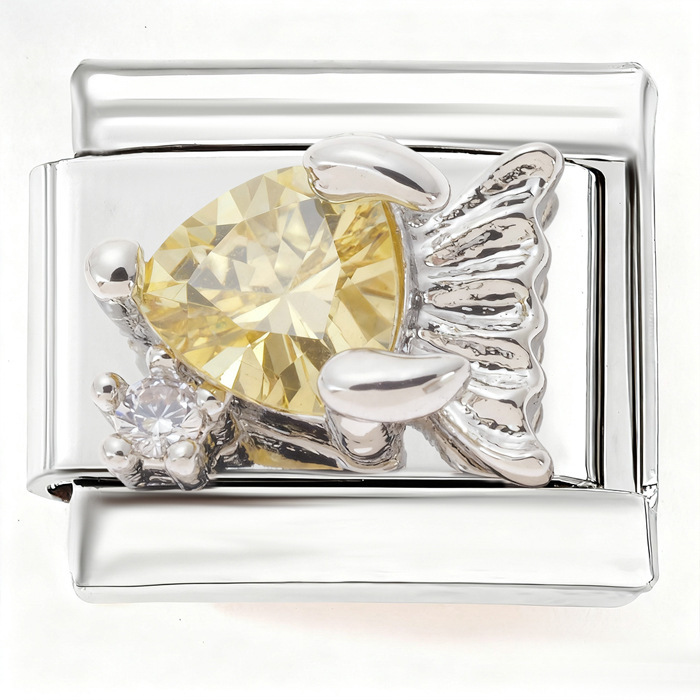 Radis zircon jaune argenté