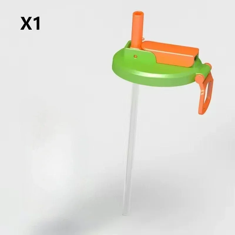 Color blocked orange green