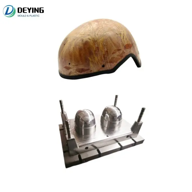 Modelo personalizado dois cavidade capacete moldes