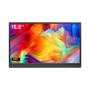 15.6インチポータブルディスプレイモニター内蔵スピーカーコンピューターディスプレイIPSゲーミングモニター - Product Image 1