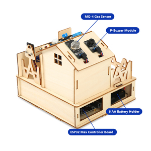 Robotlinking Smart Home WiFi IOT Kit for ESP32 <strong>Robot</strong> Starter Automation <strong>Projects</strong> Wooden House STEAM for <strong>Arduino</strong> IDE Learning Kit