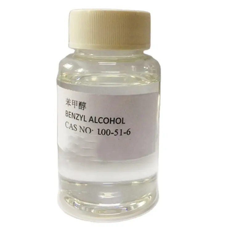 Çin fabrika düşük fiyat benzil alkol % 99.5% için kullanılan parfüm sabitleyici C7H8O satılık Cas:100-51-6