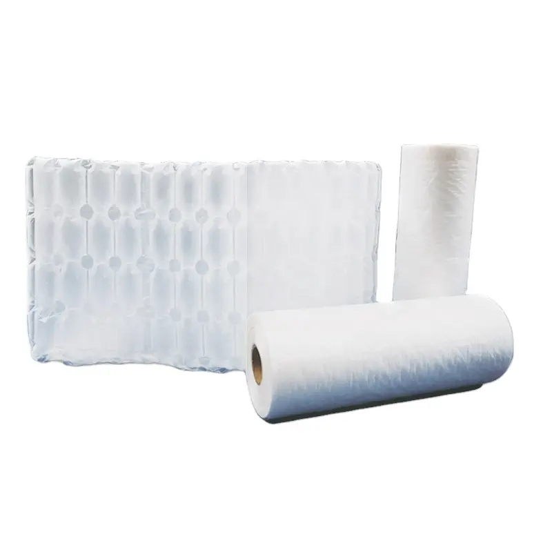 Rotoli gonfiabili biodegradabili Film cuscino colonna tubo bolla cuscino d'aria materiale da imballaggio