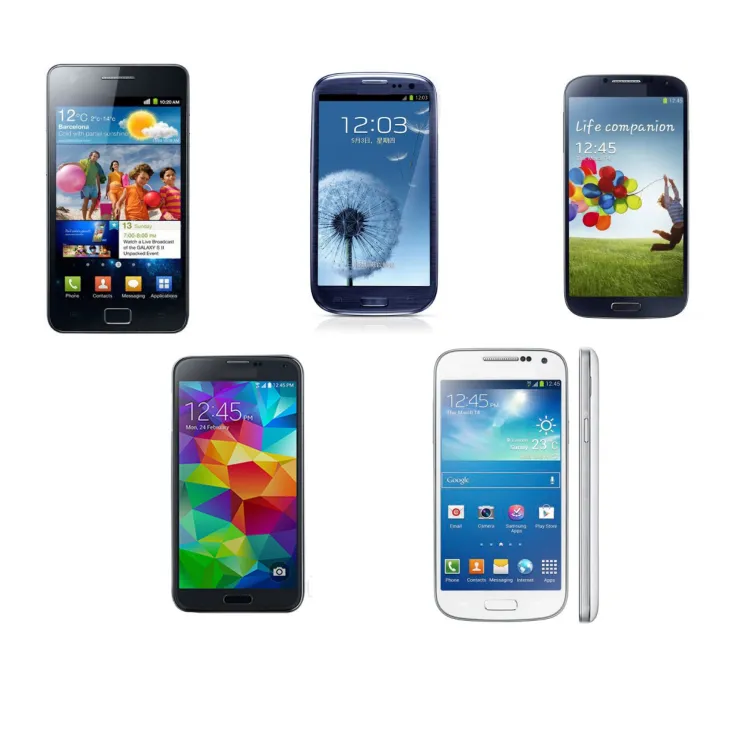 Grosir Ponsel Bekas Profesional Ponsel Murah Diperbarui untuk Samsung S2 S3 S4 S5 S4mini I9190 I9100 I9300 I9500 G900