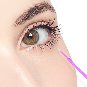 100 יח'\אריזה מיקרו מברשת חד פעמי החלת Microbrush ריס הרחבות להסיר ריסים מלאכותיים כותנה ספוגית