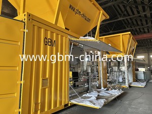 Kunden spezifische Zwei-Linien-Wiege-und Absack maschine im mobilen Container - Product Image 6