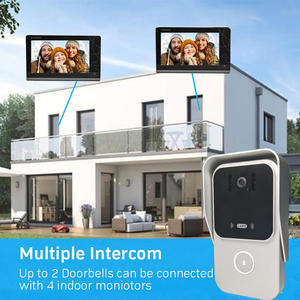 TCP/IP Wide Angle Night Vision Door Phone Video <strong>Intercom</strong> <strong>System</strong> 7 Inch Screen Home Video <strong>Intercom</strong> for Villa - Product Image 3