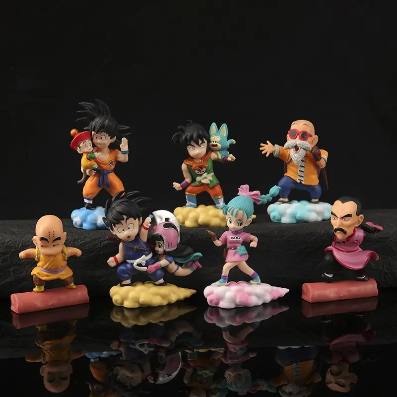 ขายส่งยอดนิยมDragonball PVC Action Figuresการ์ตูนอะนิเมะตัวเลข 3D PVCญี่ปุ่นขนาดเล็กAction Figureของเล่น