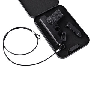 Keyed <strong>Lock</strong> <strong>Box</strong> Portable Steel Safe Case Lockbox for Safe Storage - Product Image 5