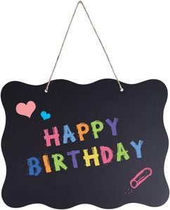 Austor 3 gói Bảng Phấn ký <span class=keywords><strong>8x10</strong></span> inch bảng tin hai mặt có thể xóa được với dây treo và vải làm sạch cho đám cưới, - Product Image 4