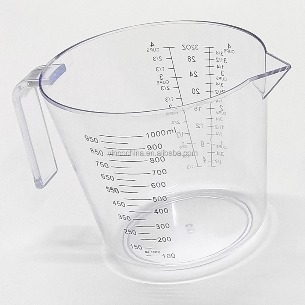 1000ml couleur transparente