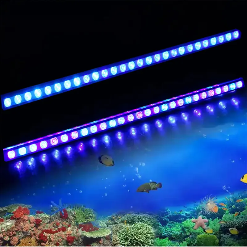 2023 nuovo serbatoio di barriera corallina acquatica in alluminio spesso luce di acqua di mare marina IP65 impermeabile luce per acquario a spettro completo