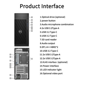 Yepyeni Dell Precision T3680 Intel Core I5-14500 14 Çekirdek 20 İş Parçacıklı 8GB DDR5 2TB HDD 500W Güç Kaynağı Kule Tipi İş İstasyonu Günlük Çalışma İçin - Product Image 6