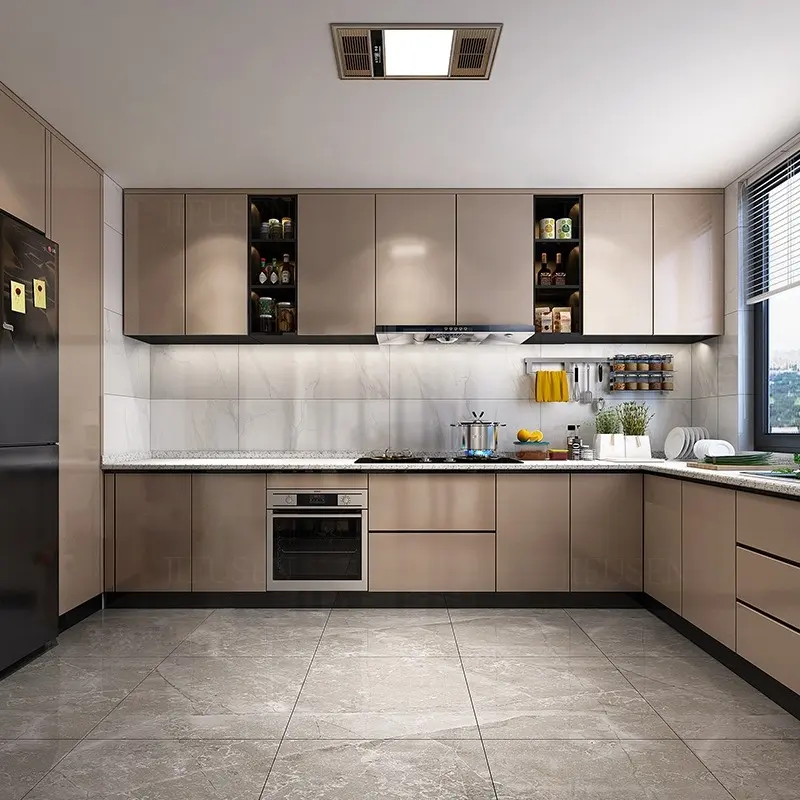Nicocabinet ตู้หินควอทซ์รูปตัวแอลแบบสมาร์ทดีไซน์ในห้องครัวออกแบบได้ตามต้องการ