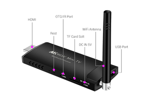 Премиум Android TV Stick для 4K HD потокового 5,1/7,1 OS Bluetooth 2G + 16G памяти Совместим с любым экраном и Wi-Fi - Product Image 2