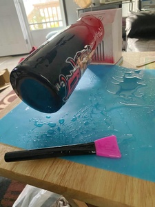 易于清洁的大型硅胶制作活动桌垫，用于粘土绘制，桌子整洁保护垫 - Product Image 6
