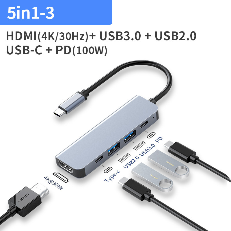 5 En 1 HDMI 4K 30Hz