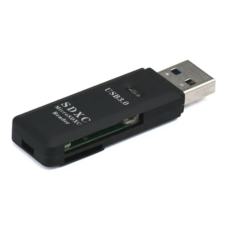 핫 2 in 1 USB3.0 SDXC SD 카드 리더 TF 트랜스 플래시 카드 USB3.0 어댑터 변환기