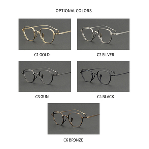 Kmn9919 Cao Tinh Khiết Titan Khung Quang Học Chất Lượng Tốt Kính Cho Nam Giới Và Phụ Nữ Titan Khung Kính Một Mảnh Mũi Pad - Product Image 5