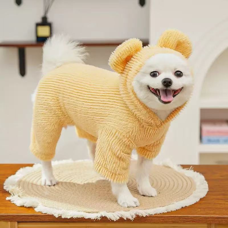 Yellow Four legged clothes