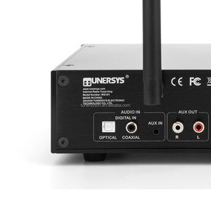 TUNERSYS Интернет-радио Сетевой музыкальный плеер UPnP DLNA синий зуб цифровой и аналоговый Aux-вход двойной сигнализации и таймер сна - Product Image 3
