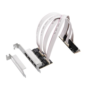 Scheda di rete Ethernet da M.2 a 4 porte Adattatore per Server Chip PCIe 10/100/1000Mbps per PC Desktop Bulk OEM - Product Image 1