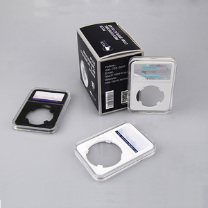 1PCS家用储物盒硬币板支架pcb级NGC PCGS展示储物盒保护盒塑料支架亚克力盒 - Product Image 1