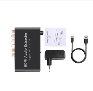 New Support 4K 3D 5.1CH HDMI-compatible Audio Extractor Decode Coaxial to RCA AC3/DST to 5.<strong>1</strong> Amplifier Analog Converter - Product Image 4