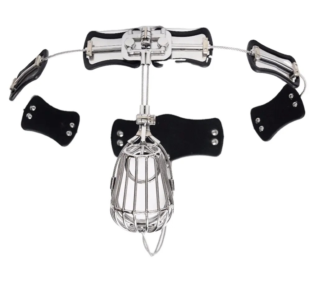 SM Adjustable Size Stainless Steel BDSM Chastity Belt For Men T-type Chastity Device lock Chastity Pants