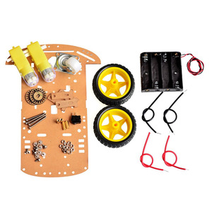 Neuer Vermeidung verfolgungs motor Smart Robot Car Chassis Kit Geschwindigkeit geber Batterie kasten 2WD Ultraschallmodul-Kit