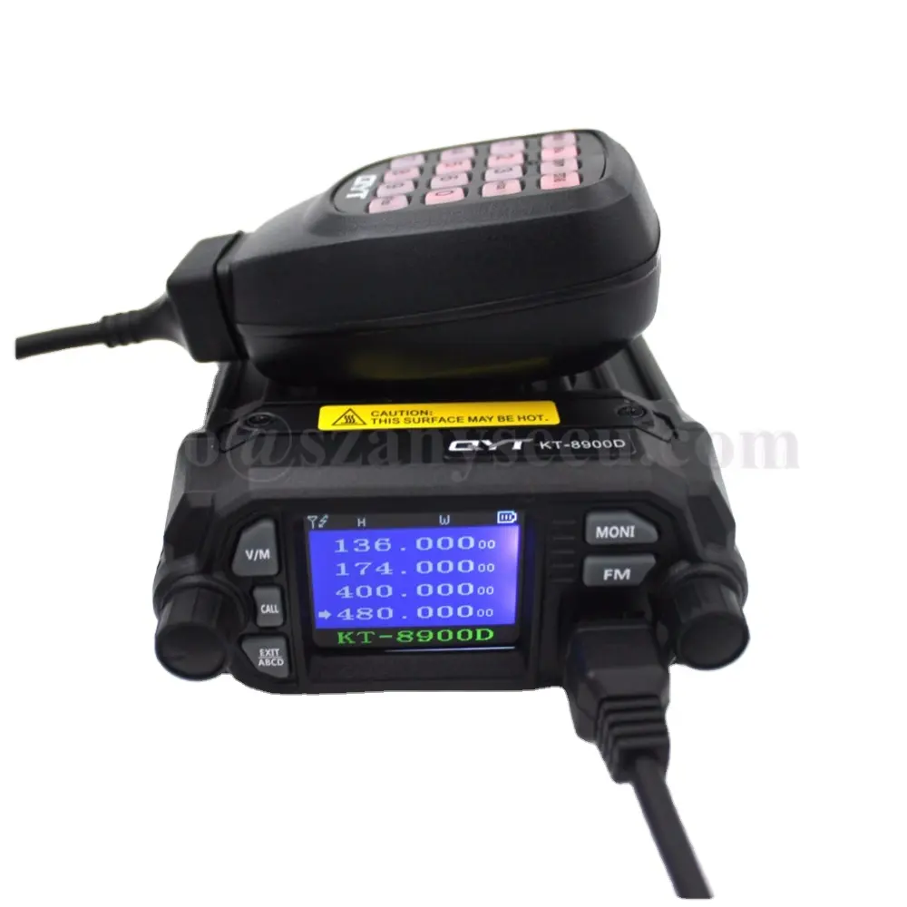 Mini rádio automotivo, produto novo mini, qyt Kt-8900d cb 136-174/400-480mhz, banda dupla, transmissor móvel 25w, rádio bidirecional