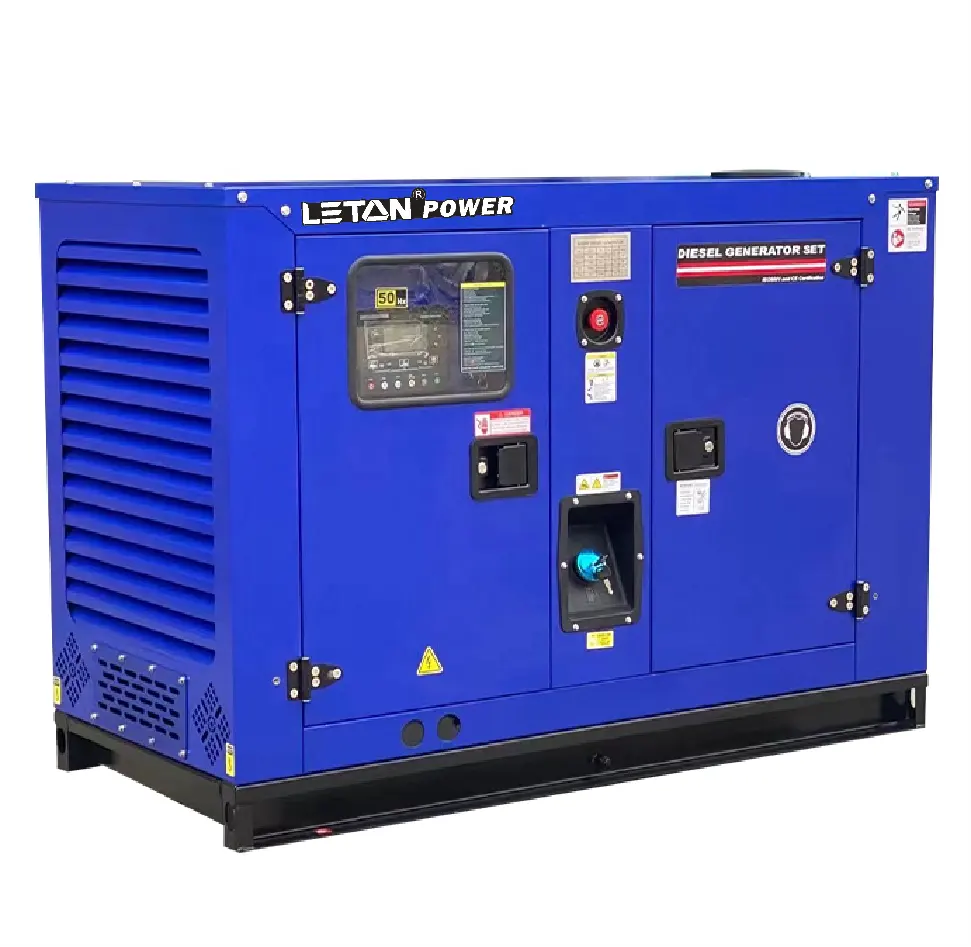 Leton power 20kva 30kva 50kva super silencioso gerador diesel motor Stirling Perkis grupo gerador diesel